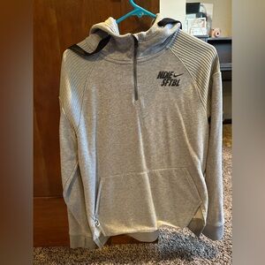 Women’s nike softball Heather Gray Quarter-Zip Sweatshirt